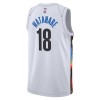 Dres Brooklyn Nets Yuta Watanabe 18 Nike 2022-23 City Edition Bijela Swingman